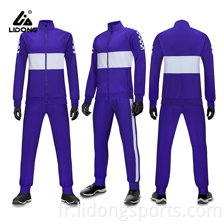 Les survêtements pour hommes personnalisés Sport Wear Streetwear Tracksuit Man Sport Wear Suit fabriqués en Chine